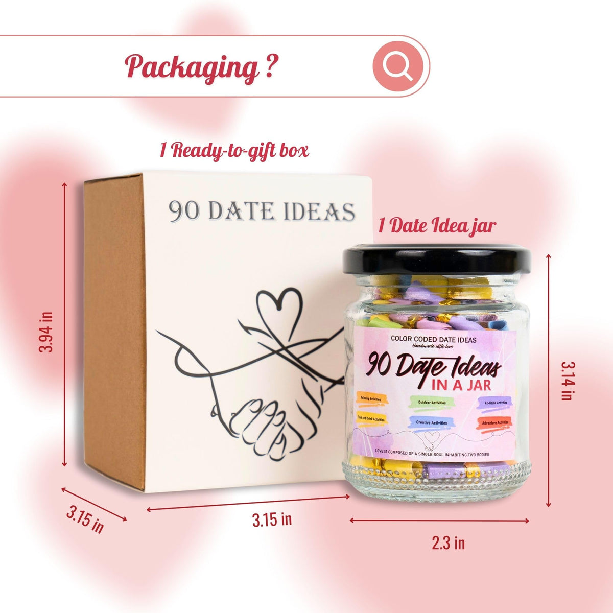 Musemory Date Ideas jar displayed with seasonal decorations