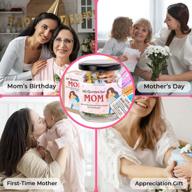 Musemory Love Notes for Mom jar showing seasonal notes inside
