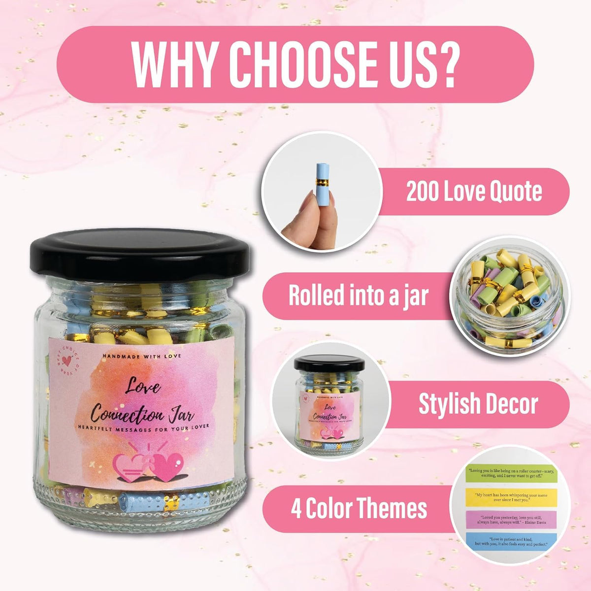 Musemory Love Notes Jar in a cozy home setting