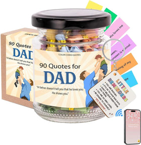 Musemory Positive Affirmation Jar for Dad front view
