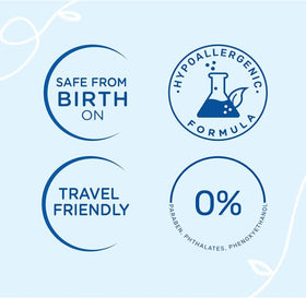 Mustela Travel Skincare Set items on a soft surface