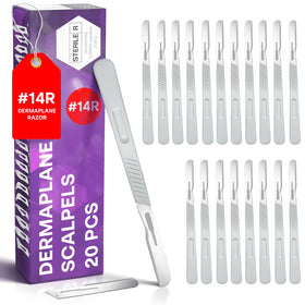 MyMed Dermaplaning Razors pack of 20 front view