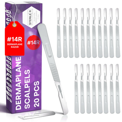 MyMed Dermaplaning Razors pack of 20 front view