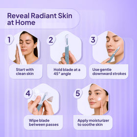 MyMed Dermaplaning Razors showing precision scalpel design