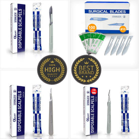 MyMed Disposable Scalpel Blades #15 on a table with beauty tools