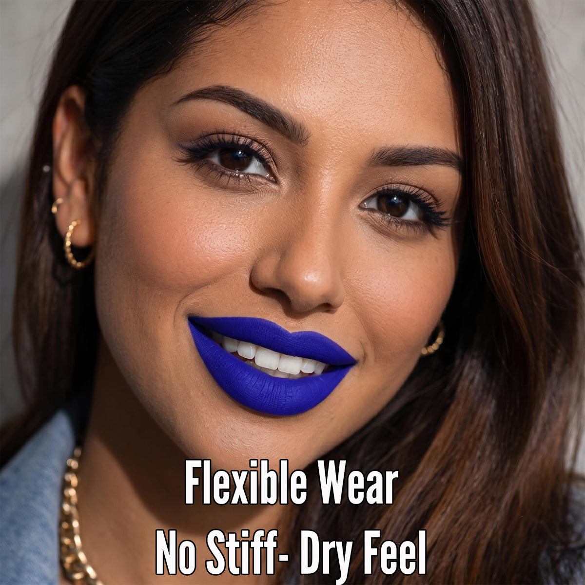 Mynena Hydrating Blue Matte Liquid Lipstick Mavi packaging