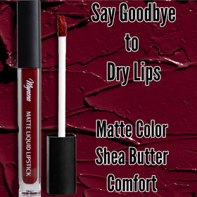 Mynena Hydrating Burgundy Matte Liquid Lipstick Emma packaging