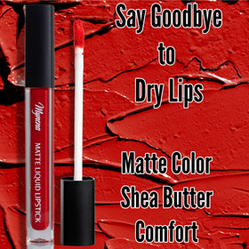 Mynena Hydrating Matte Liquid Lipstick Glory side view