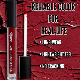 Mynena Hydrating Red Matte Liquid Lipstick packaging