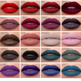 Mynena Hydrating Red Matte Liquid Lipstick side view