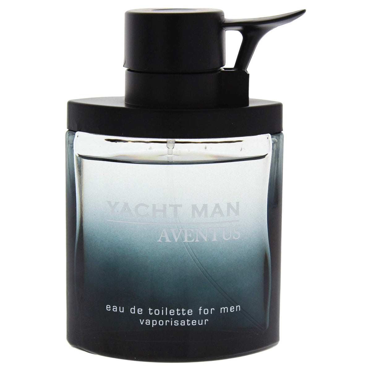 Myrurgia Yacht Man Aventus packaging and bottle design