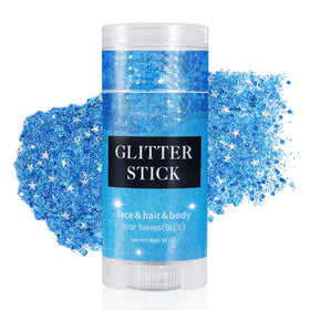 Mysense Blue Body Glitter Stick front view with label