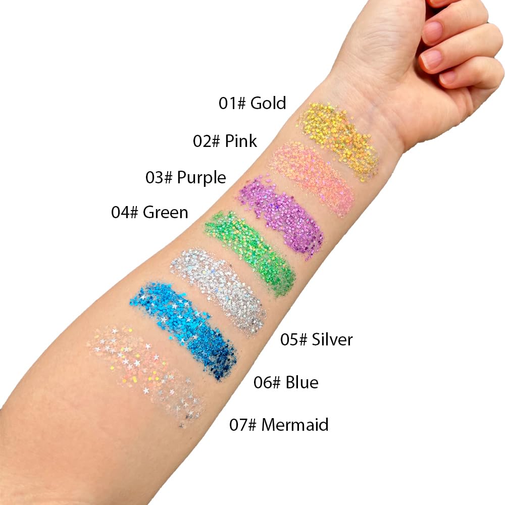 Mysense Mermaid Body Glitter Stick in a festive setting