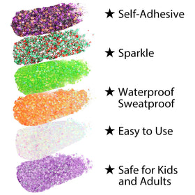 Mysense Neon Green Body Glitter Stick in packaging