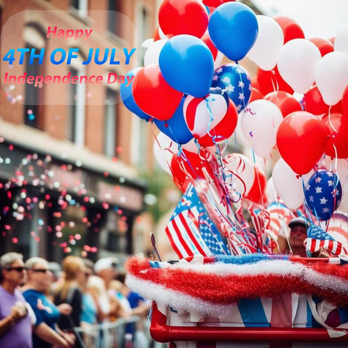 Mysense Patriotic Body Glitter Stick used in a group celebration setting