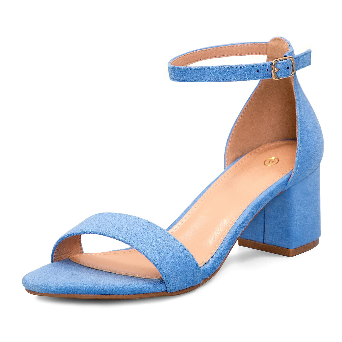 mysoft Chunky Heels Open Toe Dress Sandals front view