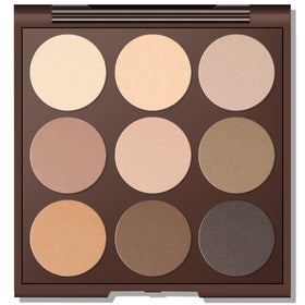 MYSTER ROSEY Neutral Eyeshadow Palette front view with 9 matte shades