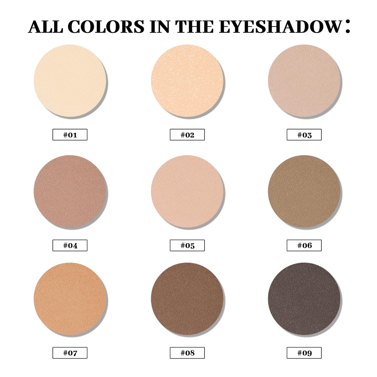 MYSTER ROSEY Neutral Eyeshadow Palette open showing mirror and shades