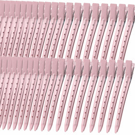 Mythos 40 PCS Pink Duck Billed Hair Clips front view
