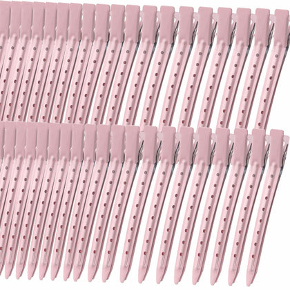 Mythos 40 PCS Pink Duck Billed Hair Clips front view