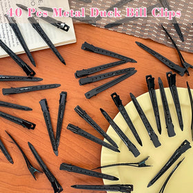 Mythos alligator clips arranged neatly for display