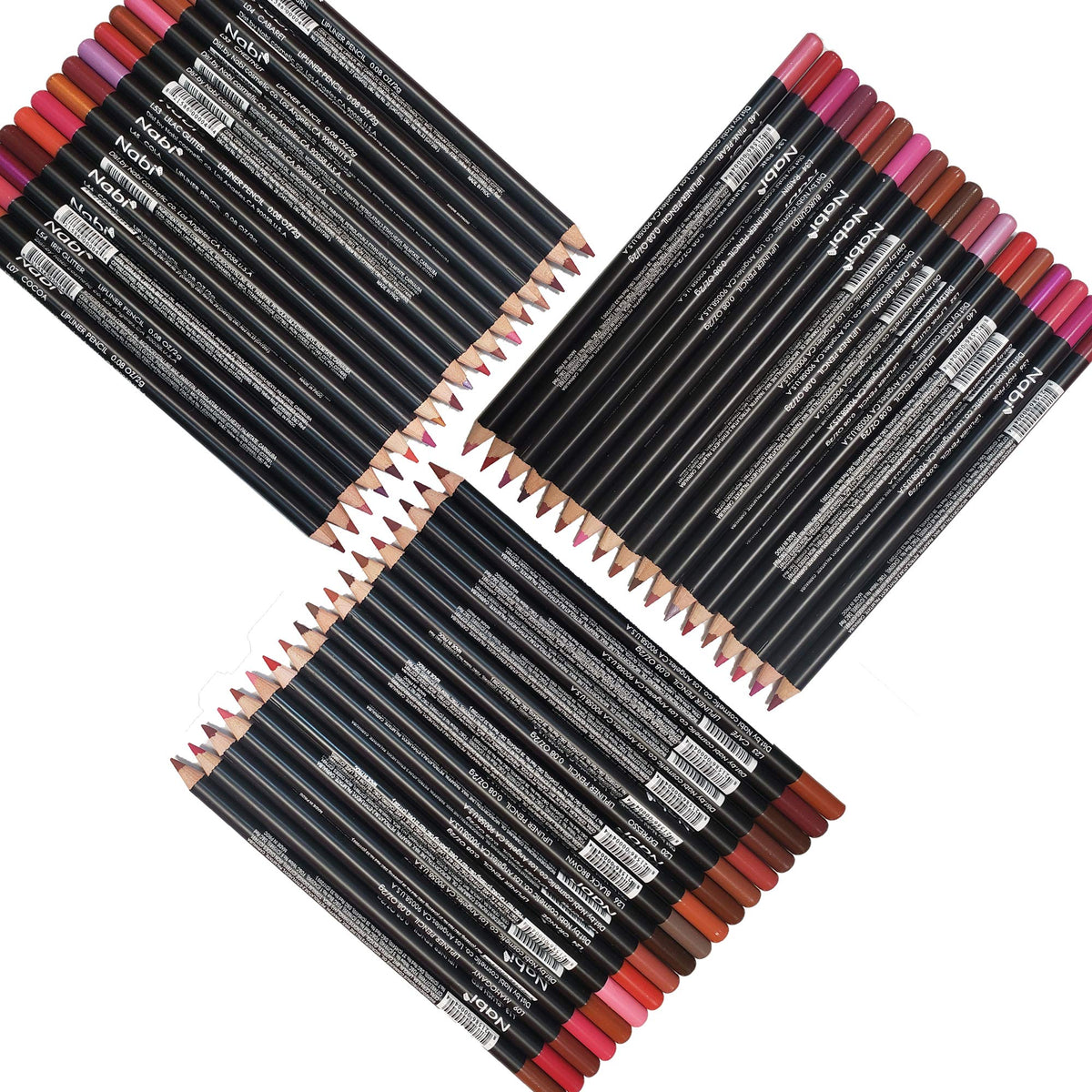 Nabi Lip Liner Pencil Set packaging with 54 lip liners