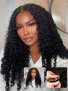 Nadula Bye Bye Knots Curly Wig front view with finger coil ends