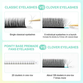 NAGARAKU 5D W Lash Extensions displayed on a beauty counter