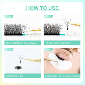NAGARAKU 6D W Premade Fans Lash Extensions 0.07 C 12mm overview