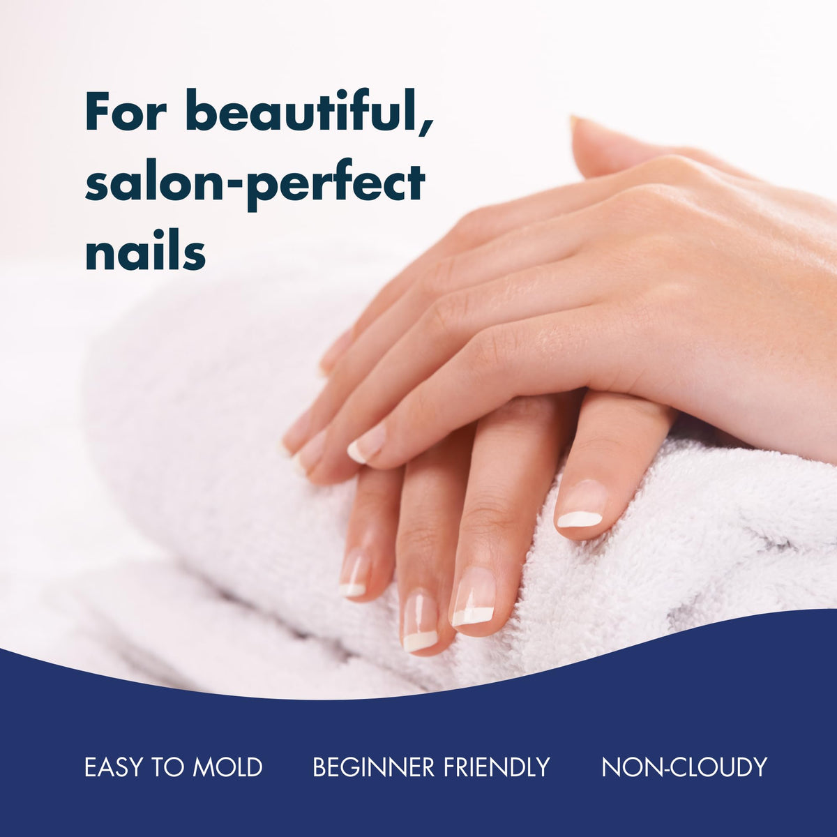 Nail application using DeEnti Dark Nude Acrylic Powder