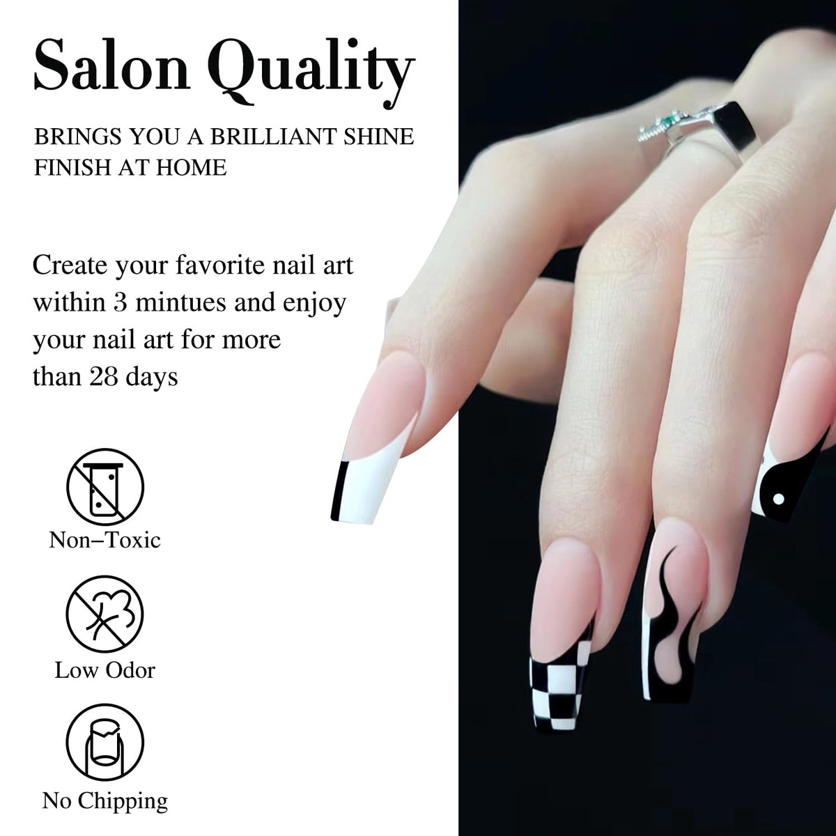 Nail art created using Double Rhythm Gel Nail Polish