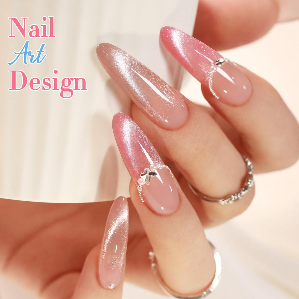 Nail art created using Double Rhythm Gel Nail Polish