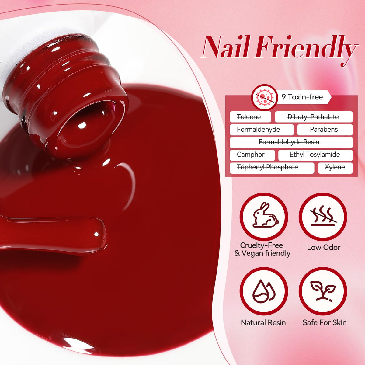 Nail art created with Born Pretty Gel Nail Polish
