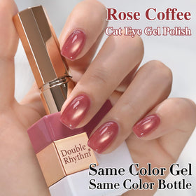 Nail art created with Double Rhythm Cat Eye Gel Polish