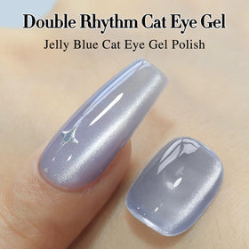 Nail art created with Double Rhythm Cat Eye Gel Polish