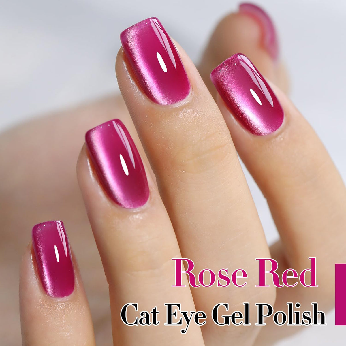 Nail art created with Double Rhythm Cat Eye Gel Polish