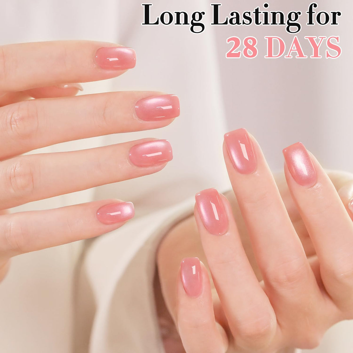 Nail art created with Double Rhythm Cat Eye Gel Polish