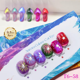 Nail art created with Double Rhythm Gel Nail Polish