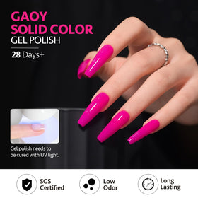 Nail art created with GAOY gel polish