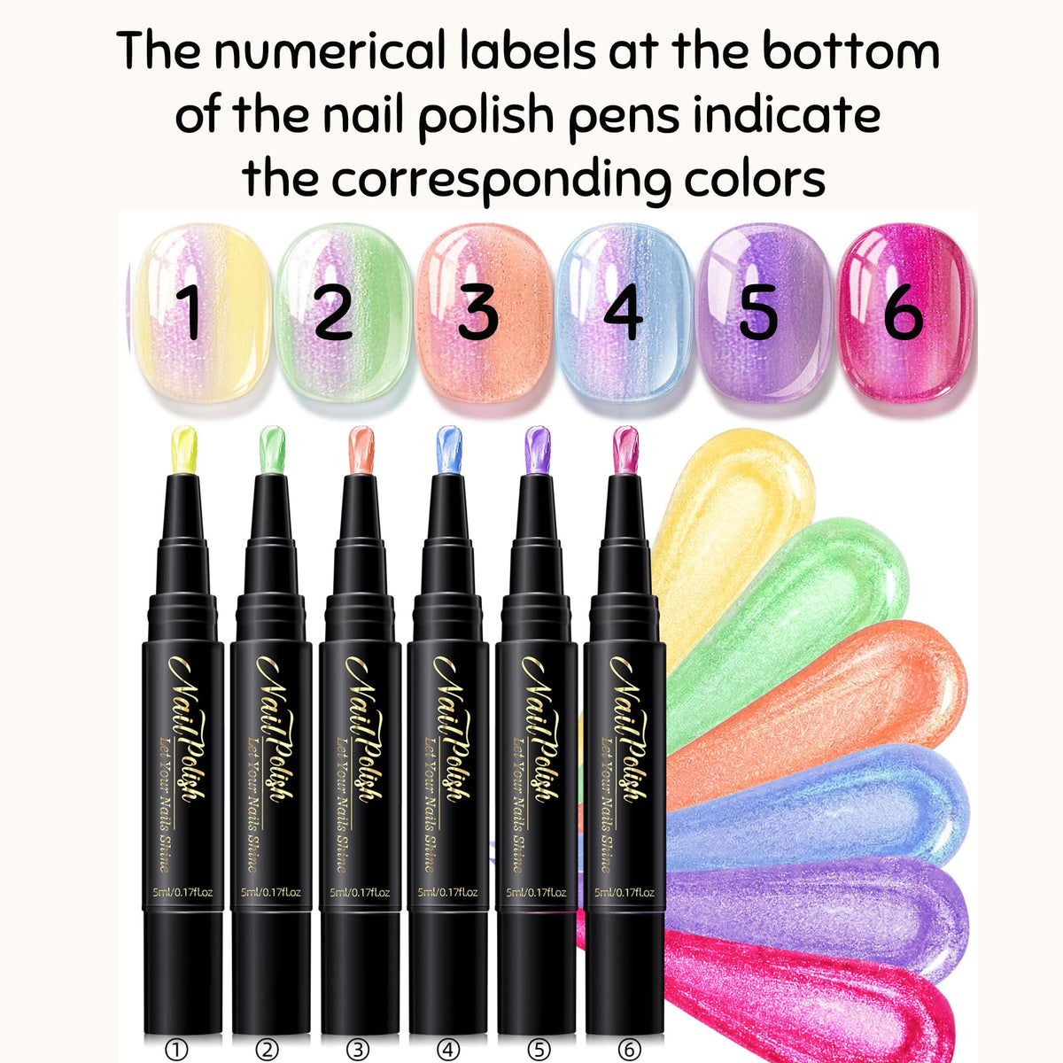 Nail art created with LFLSSTNM nail polish pens