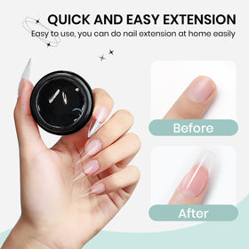Nail art created with SUPWEE Builder Gel in various designs