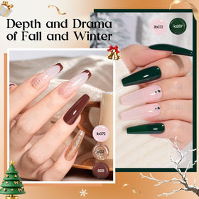 Nail art design created with beetles gel polish