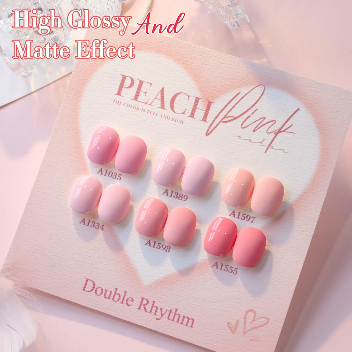 Nail art design created with Double Rhythm Gel Polish