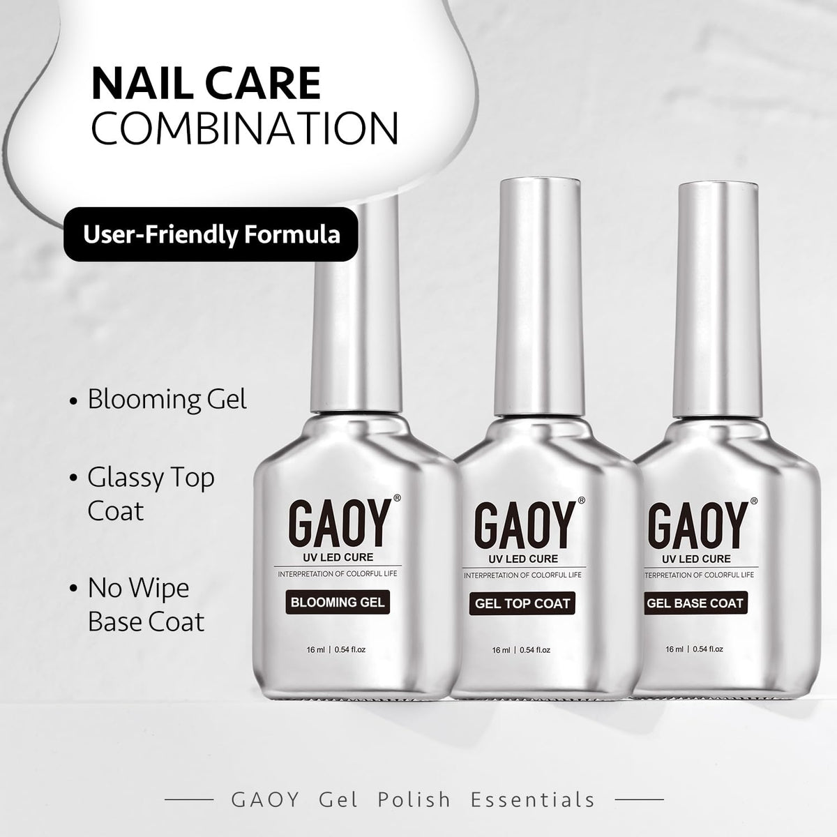 Nail art design created with GAOY Gel Set