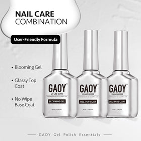 Nail art design created with GAOY Gel Set
