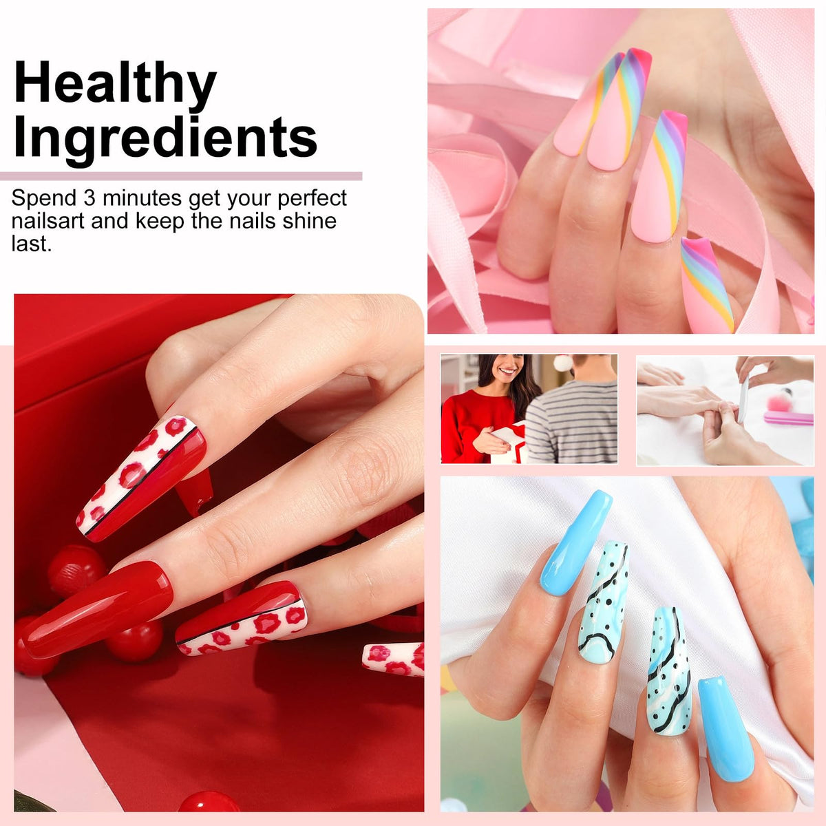 Nail art design created with YALSYNY kit