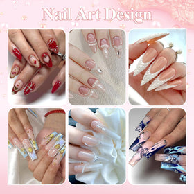 Nail art design using BELLEBOOST 3D nail charms