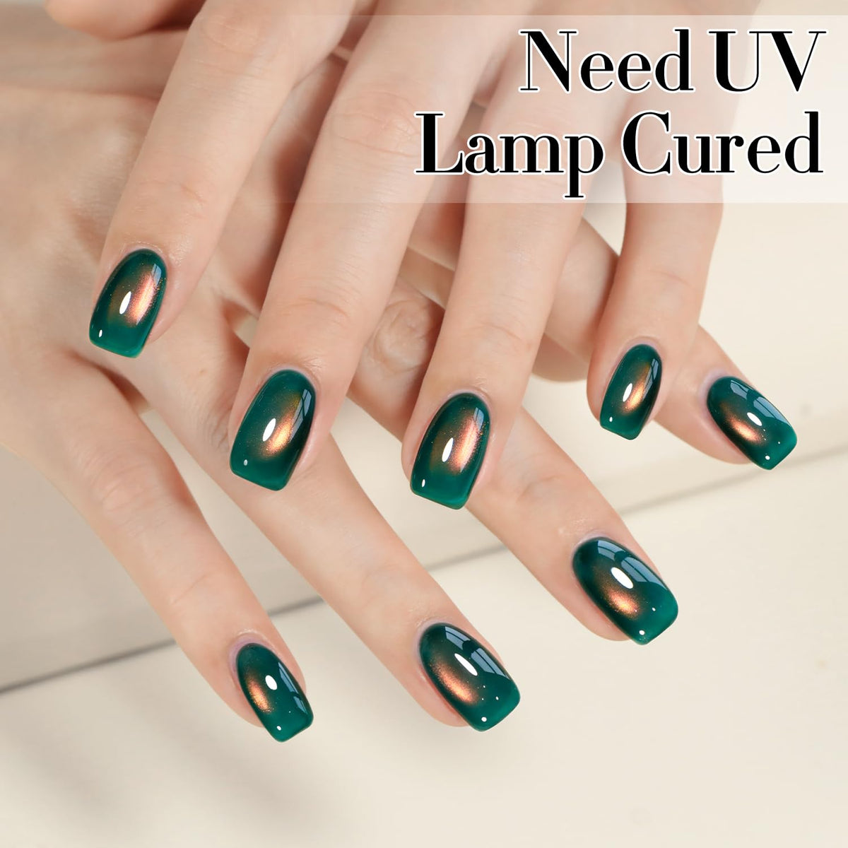 Nail art design using Double Rhythm Cat Eye Gel Polish