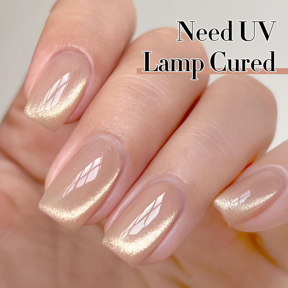 Nail art design using Double Rhythm Cat Eye Gel Polish
