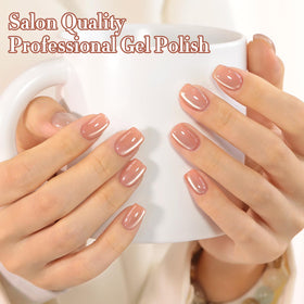 Nail art design using Double Rhythm Cat Eye Gel Polish